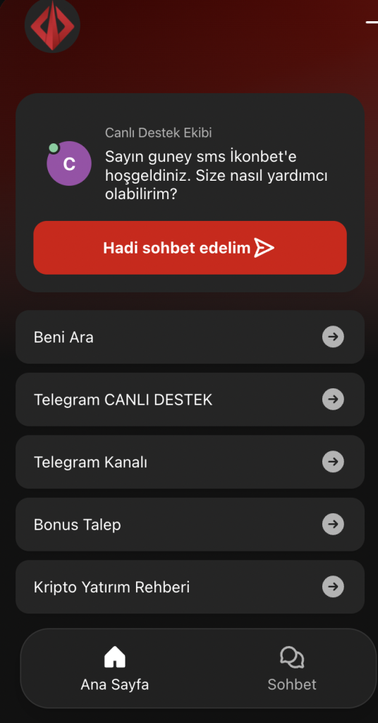ikonbet canlı destek