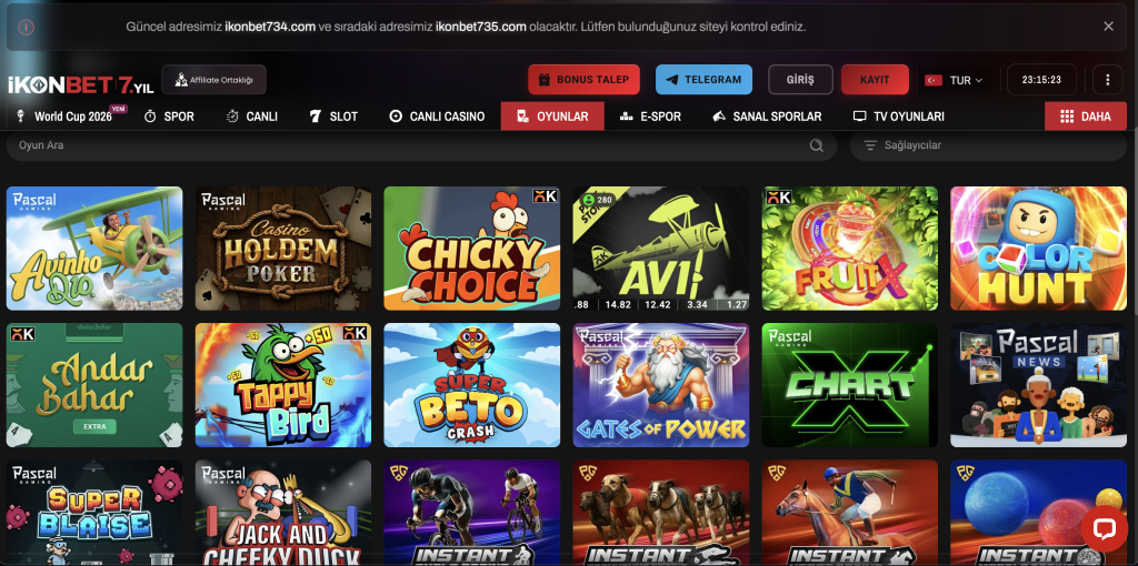 ikonbet hızlı oyunlar