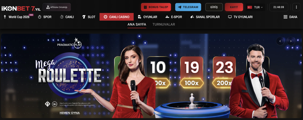 ikonbet mega rulet